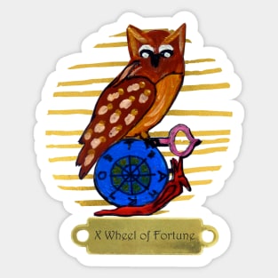 Wheel of Fortune Tarot Sticker